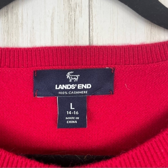 Lands End 100% cashmere top Large - Picture 3 of 5